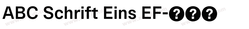 ABC Schrift Eins EF字体转换